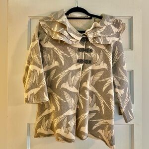 Anthropologie by Sleeping on Snow Ruffle Bird Jacket